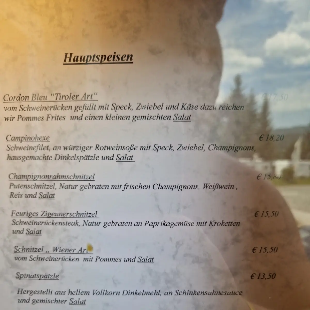 Speisekarte photo 1
