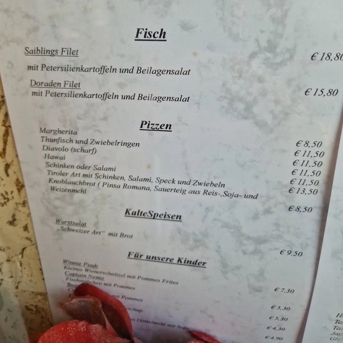 Speisekarte photo 2