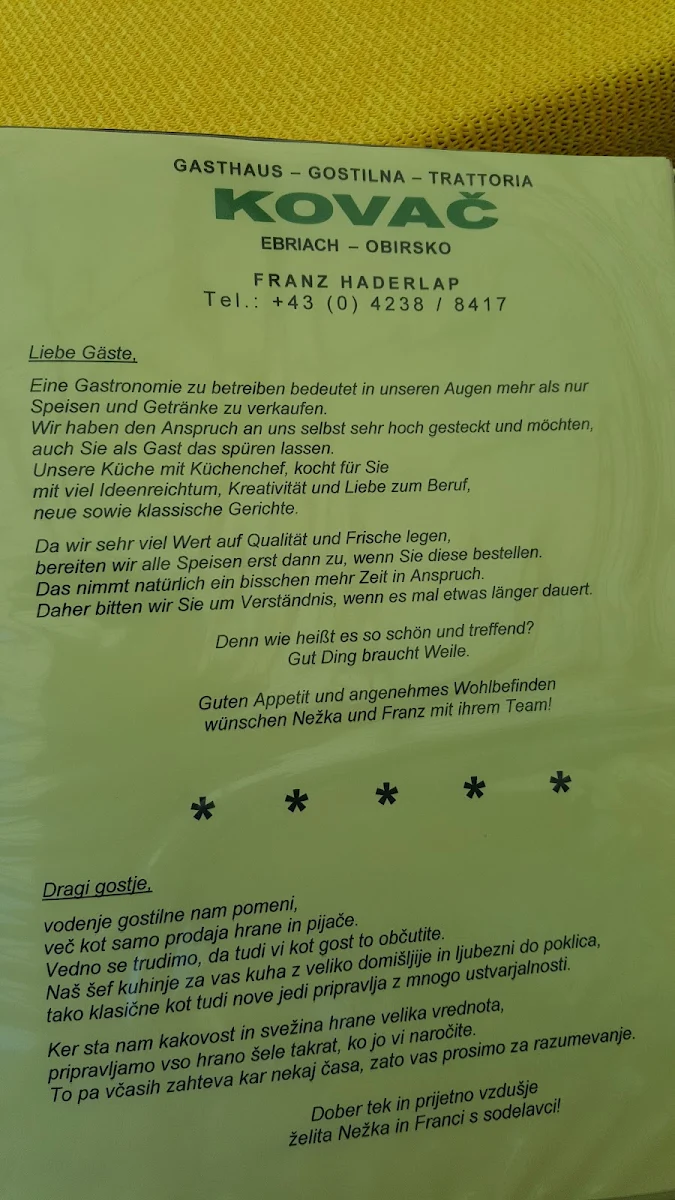 Speisekarte photo 5