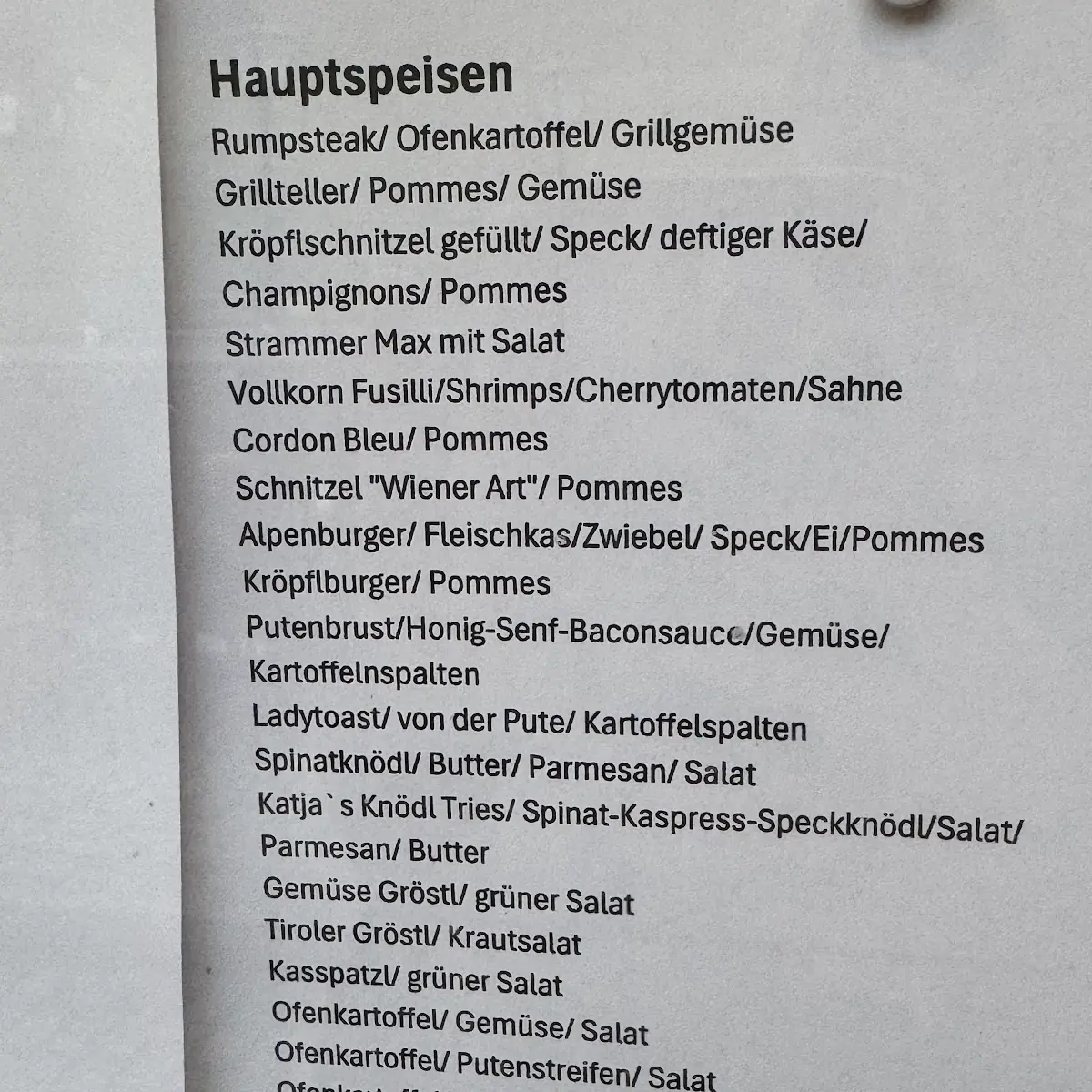 Speisekarte photo 1