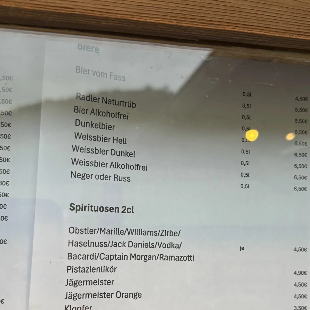 Speisekarte photo 2
