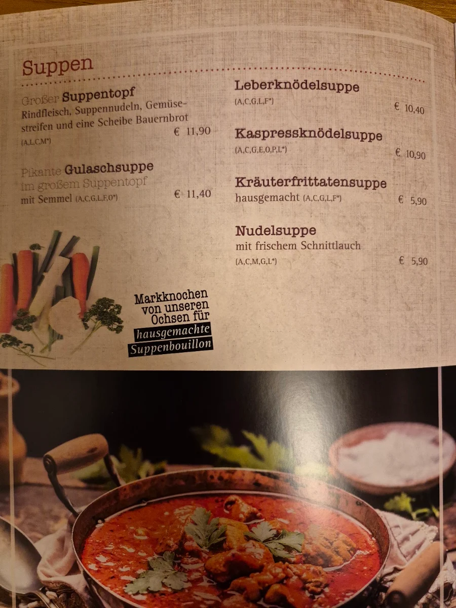 Speisekarte photo 1