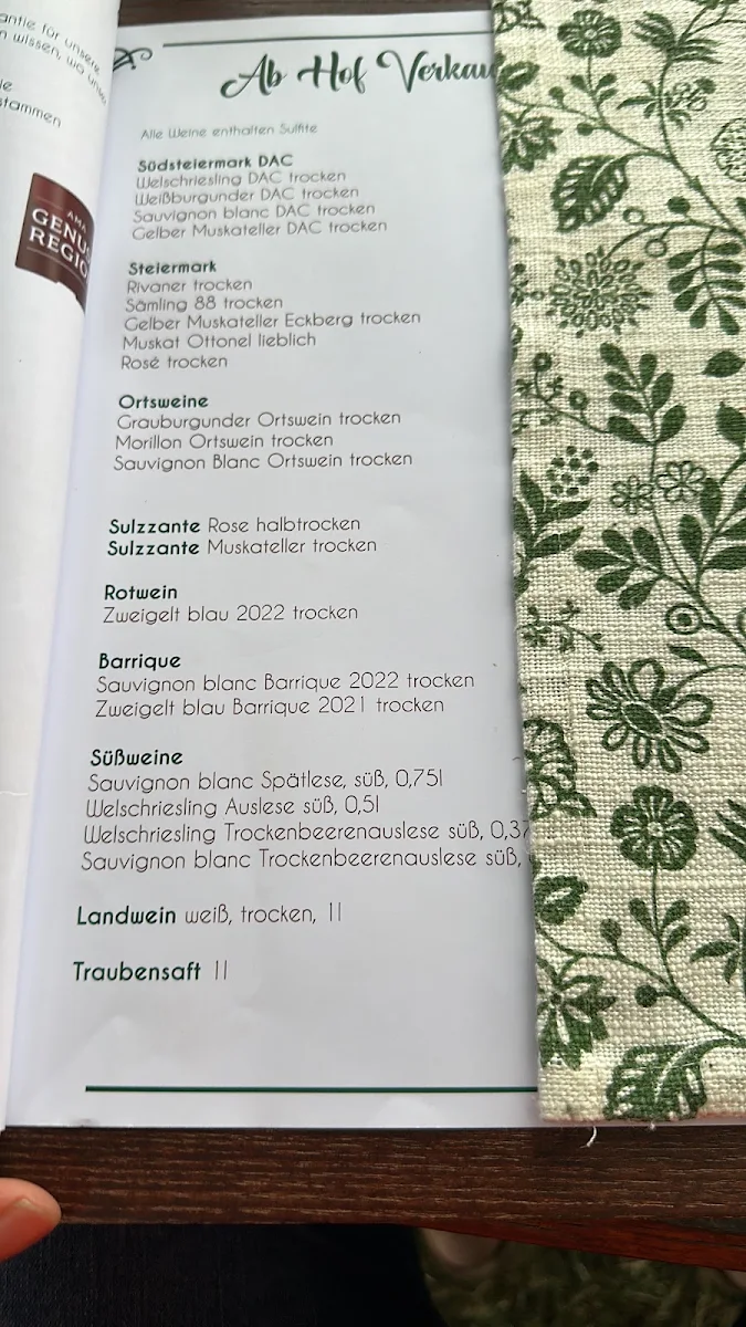 Speisekarte photo 1