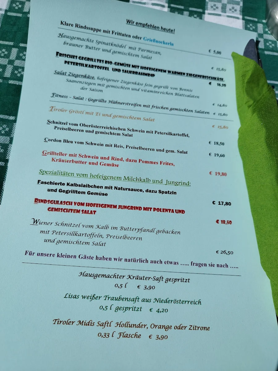 Speisekarte photo 2