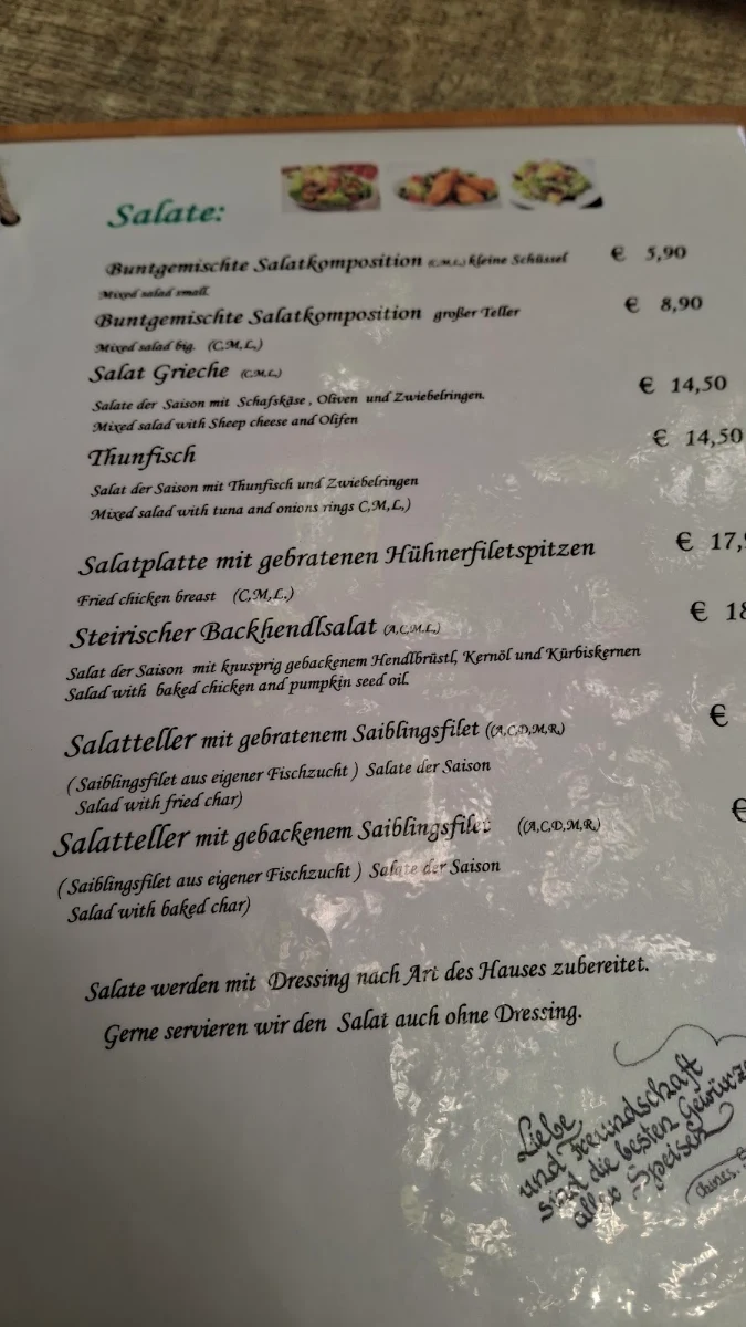 Speisekarte photo 1