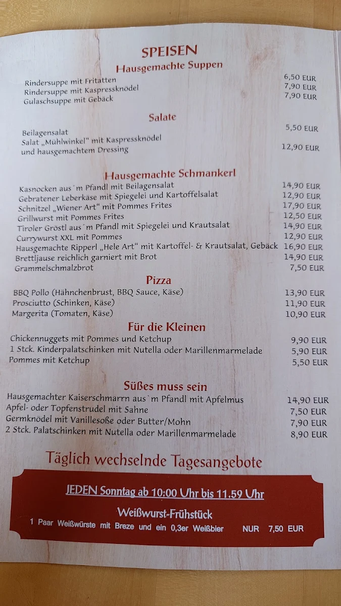 Speisekarte photo 1