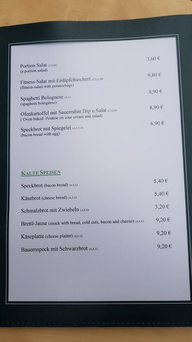 Speisekarte photo 5