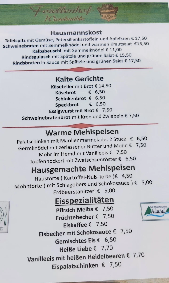 Speisekarte photo 1