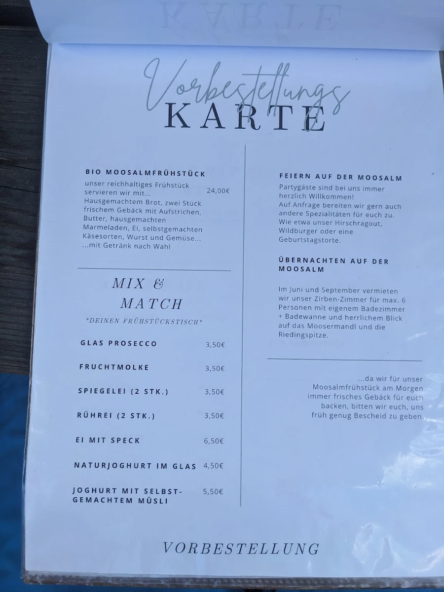 Speisekarte photo 1