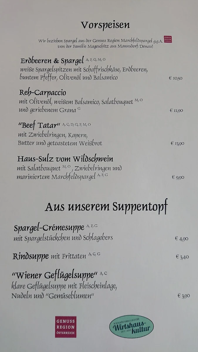 Speisekarte photo 1