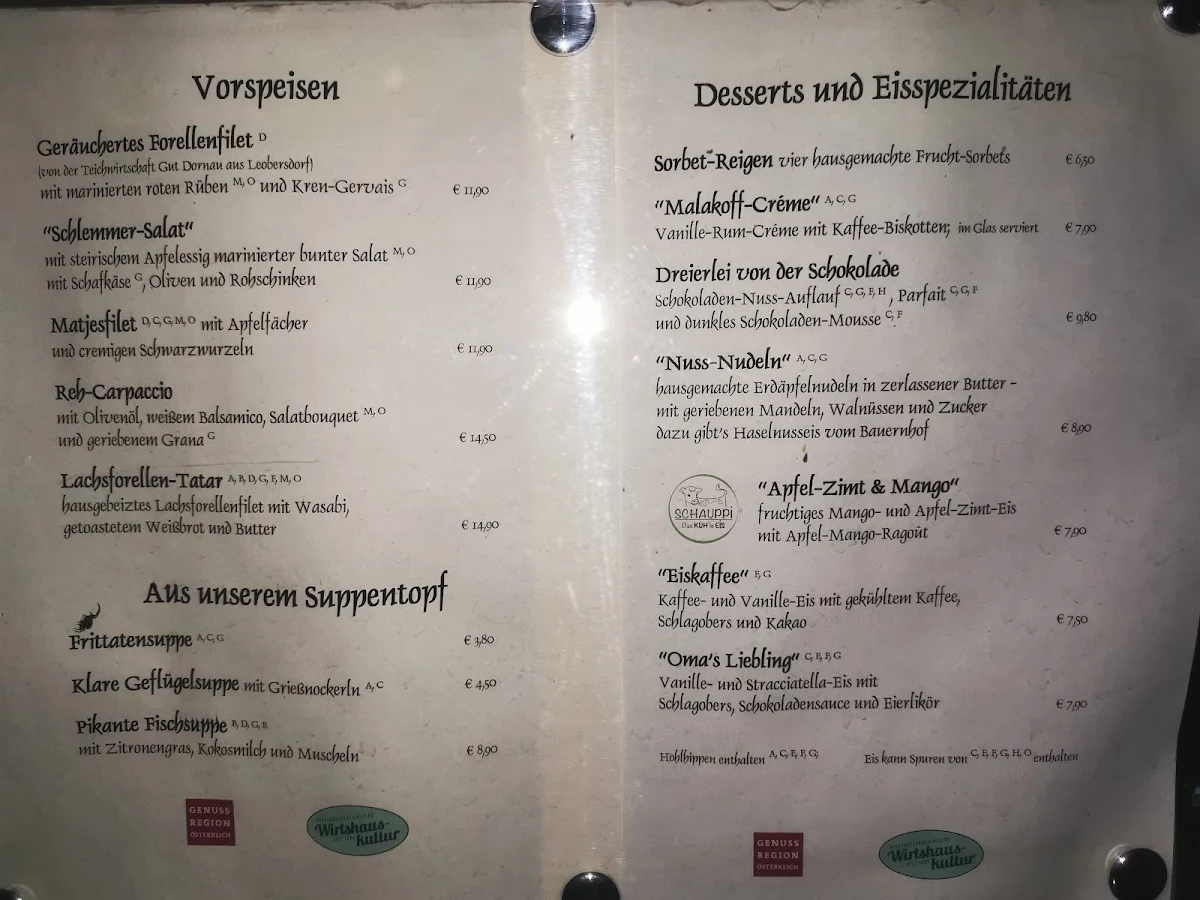 Speisekarte photo 5
