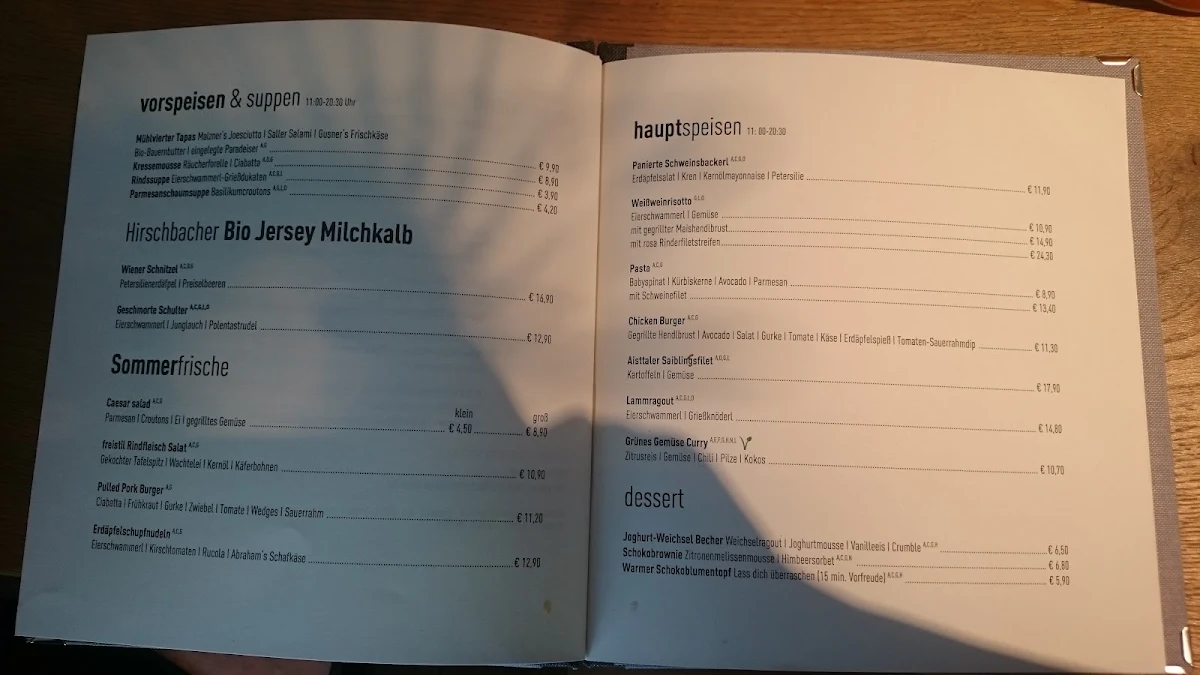 Speisekarte photo 2
