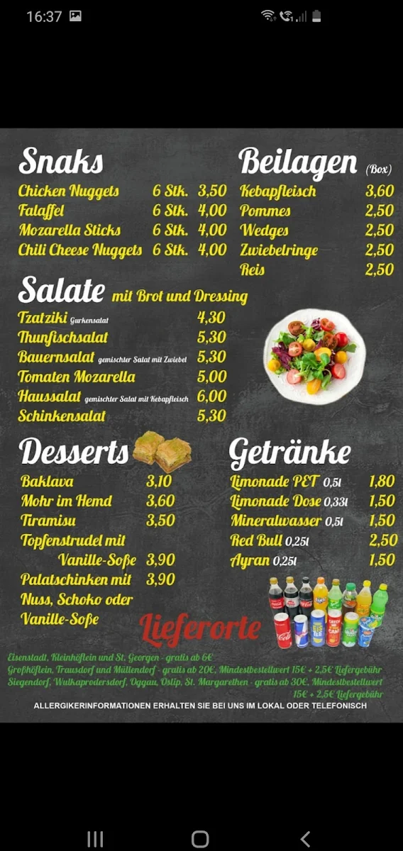 Speisekarte photo 2
