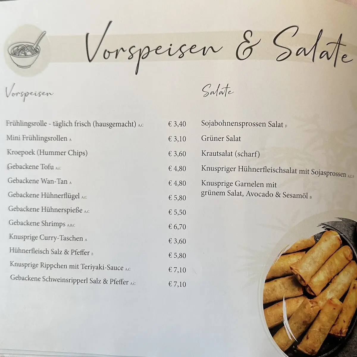 Speisekarte photo 2