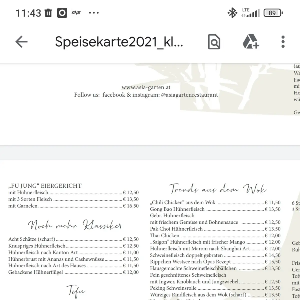 Speisekarte photo 9