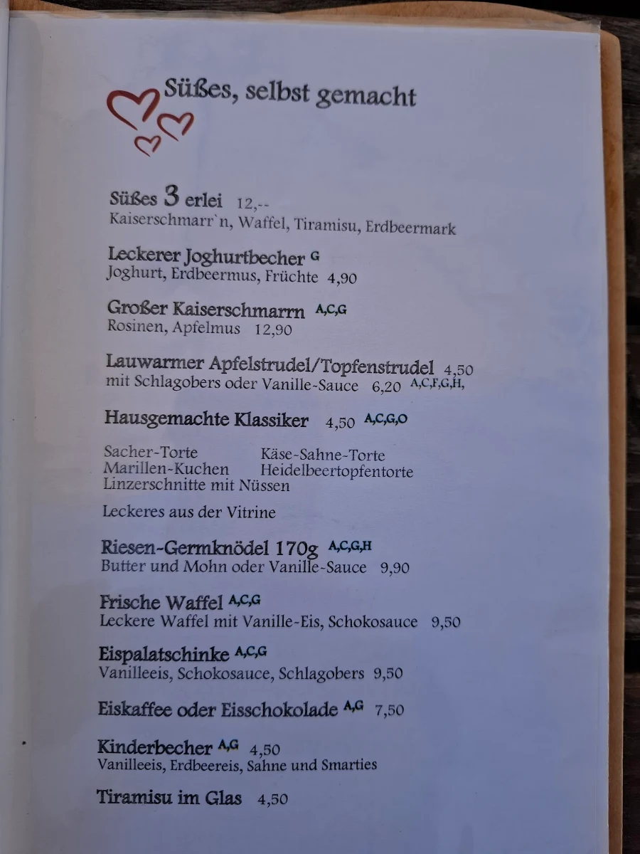 Speisekarte photo 1