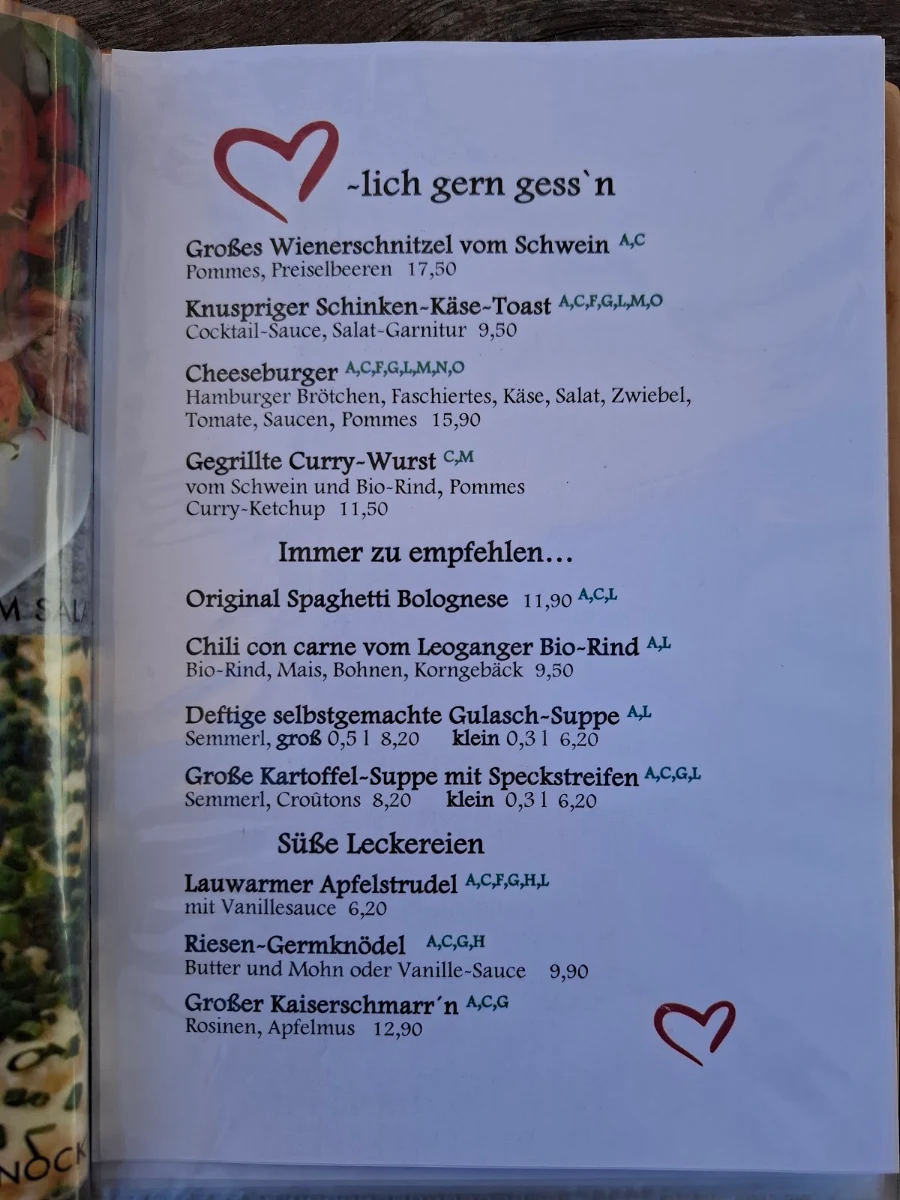 Speisekarte photo 8
