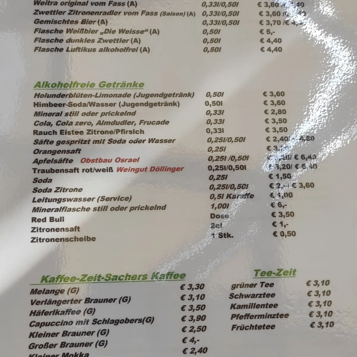 Speisekarte photo 2