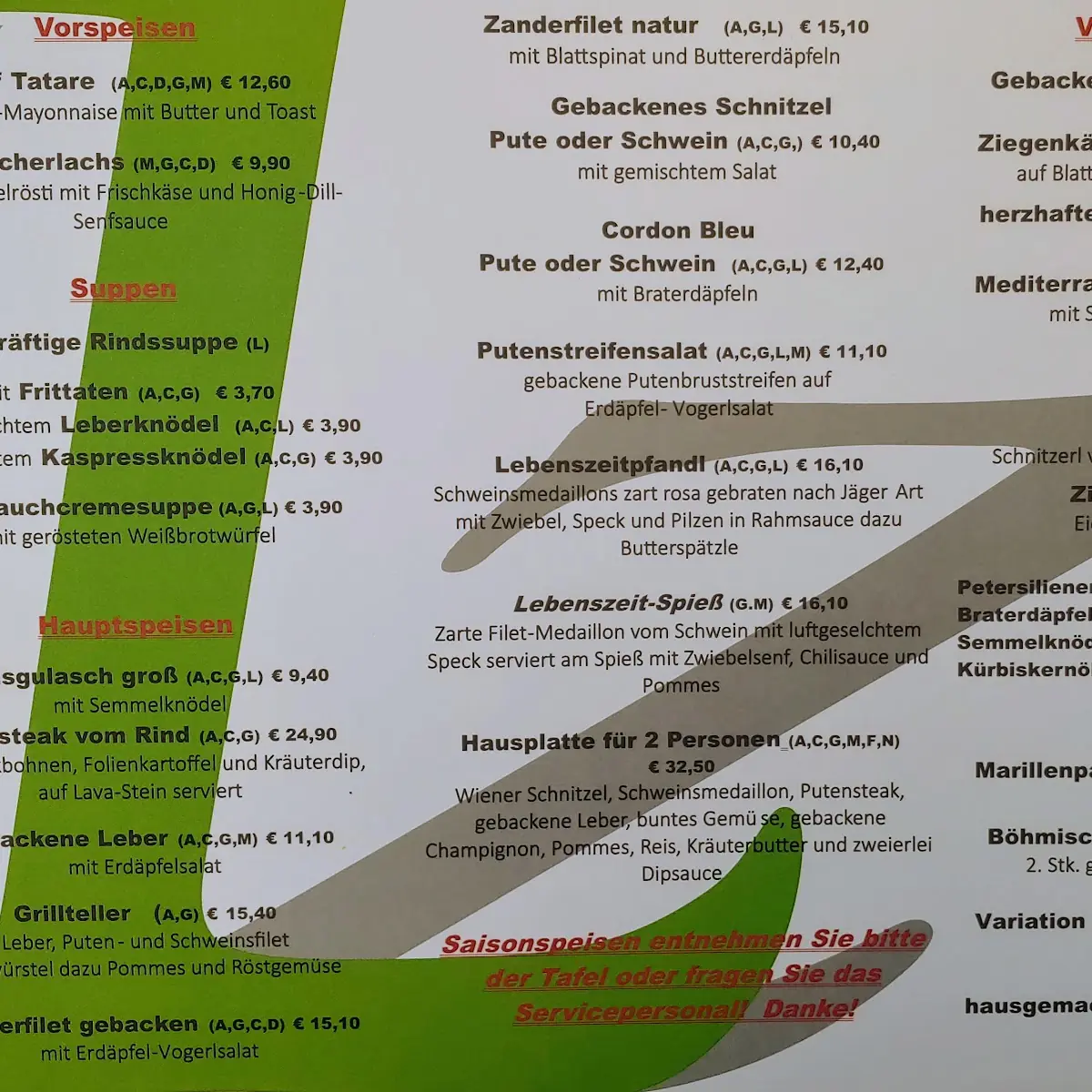 Speisekarte photo 3