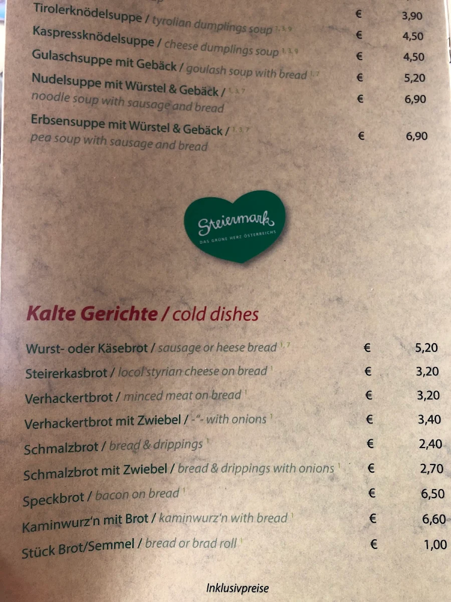 Speisekarte photo 7