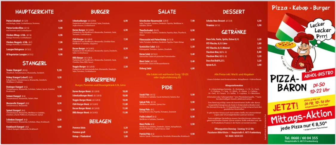 Speisekarte photo 1