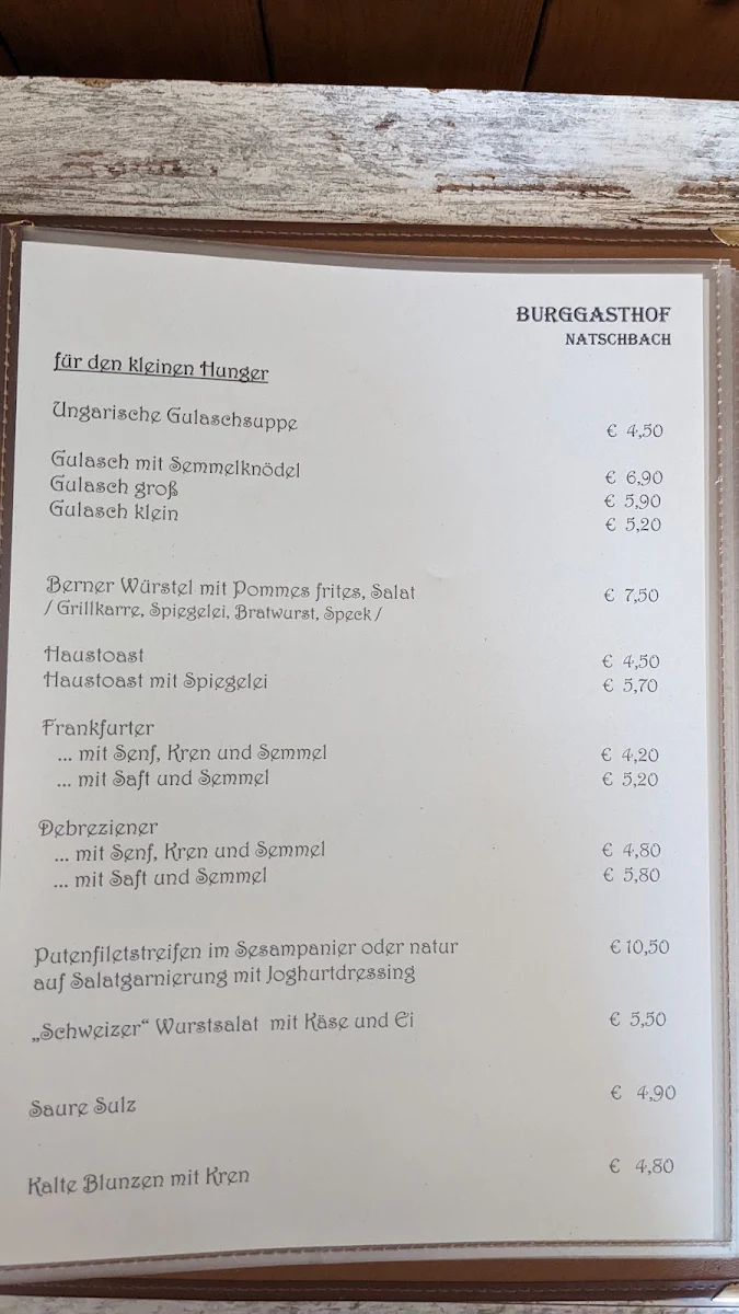 Speisekarte photo 1