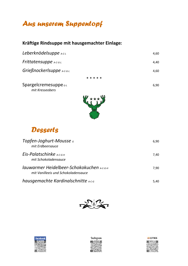 Speisekarte photo 2
