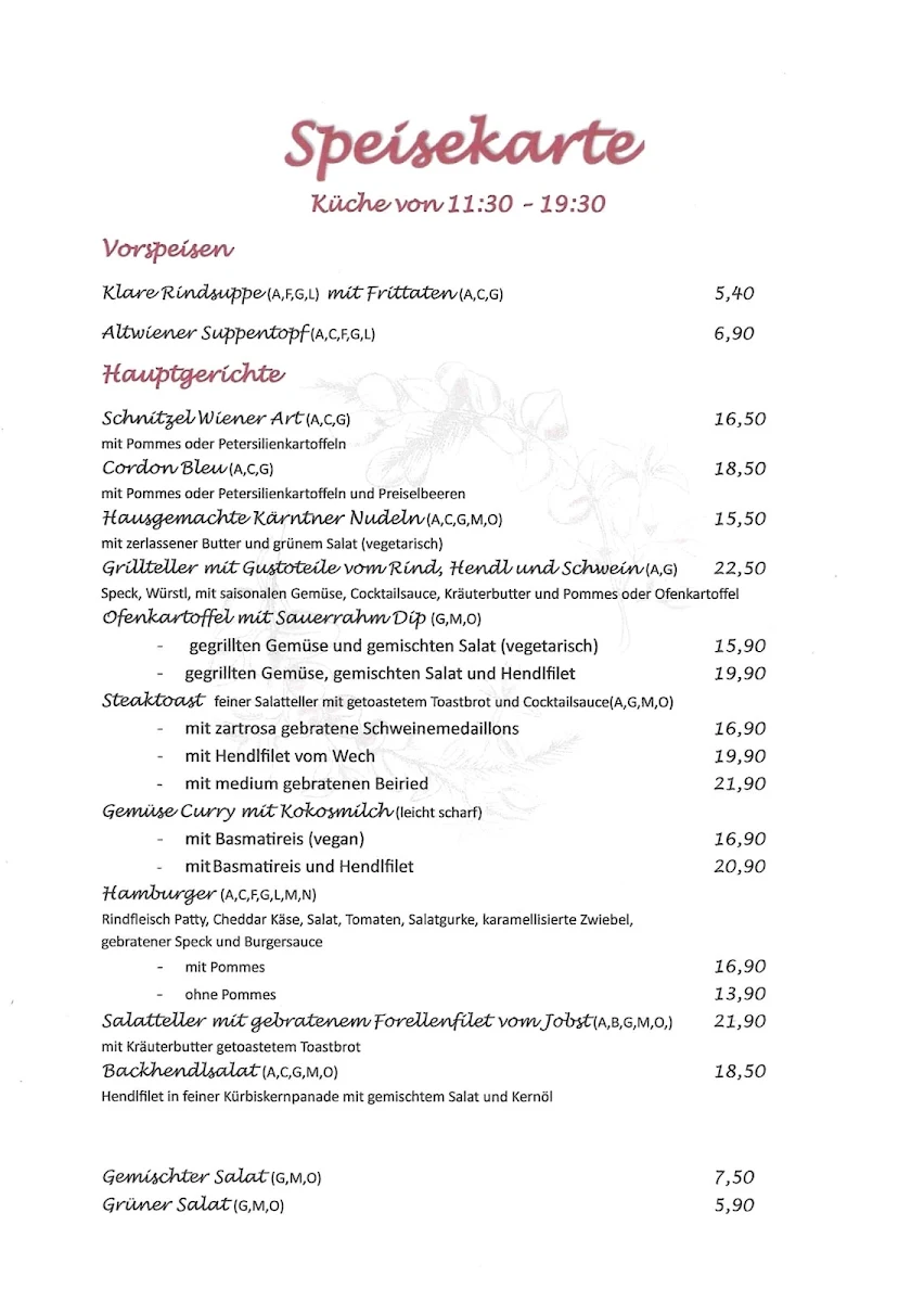 Speisekarte photo 1