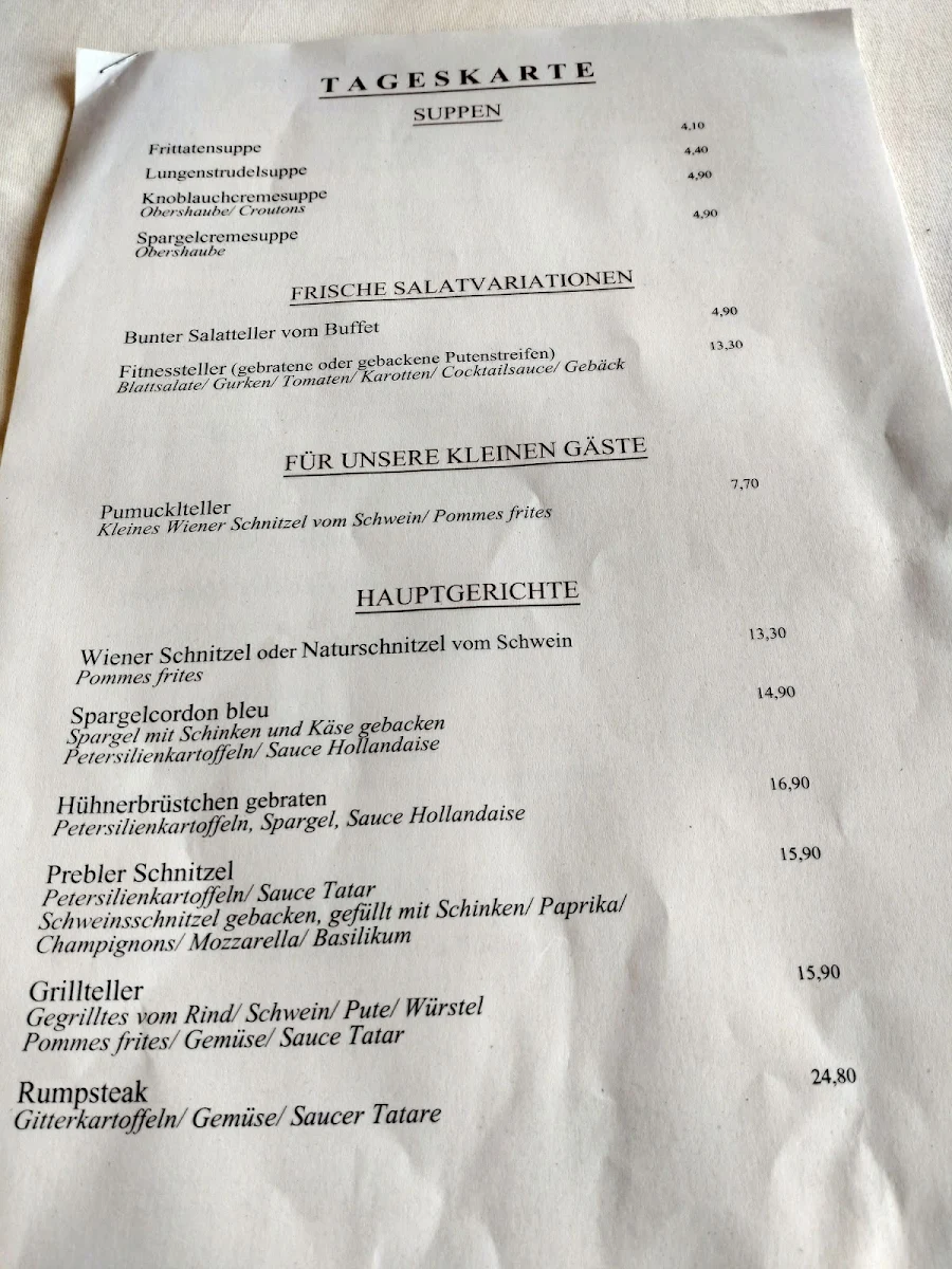 Speisekarte photo 1