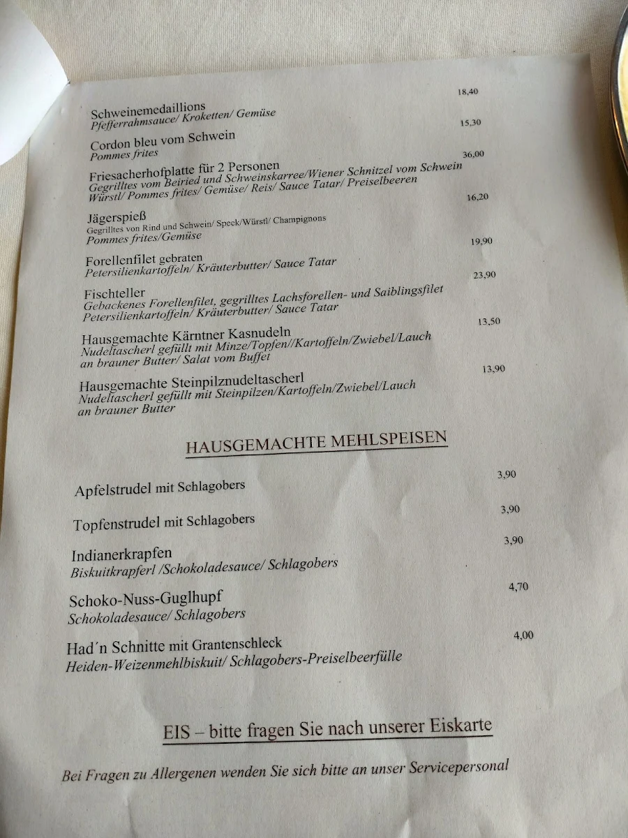 Speisekarte photo 2