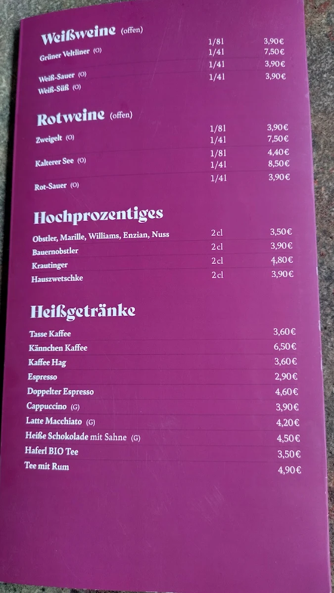 Speisekarte photo 4