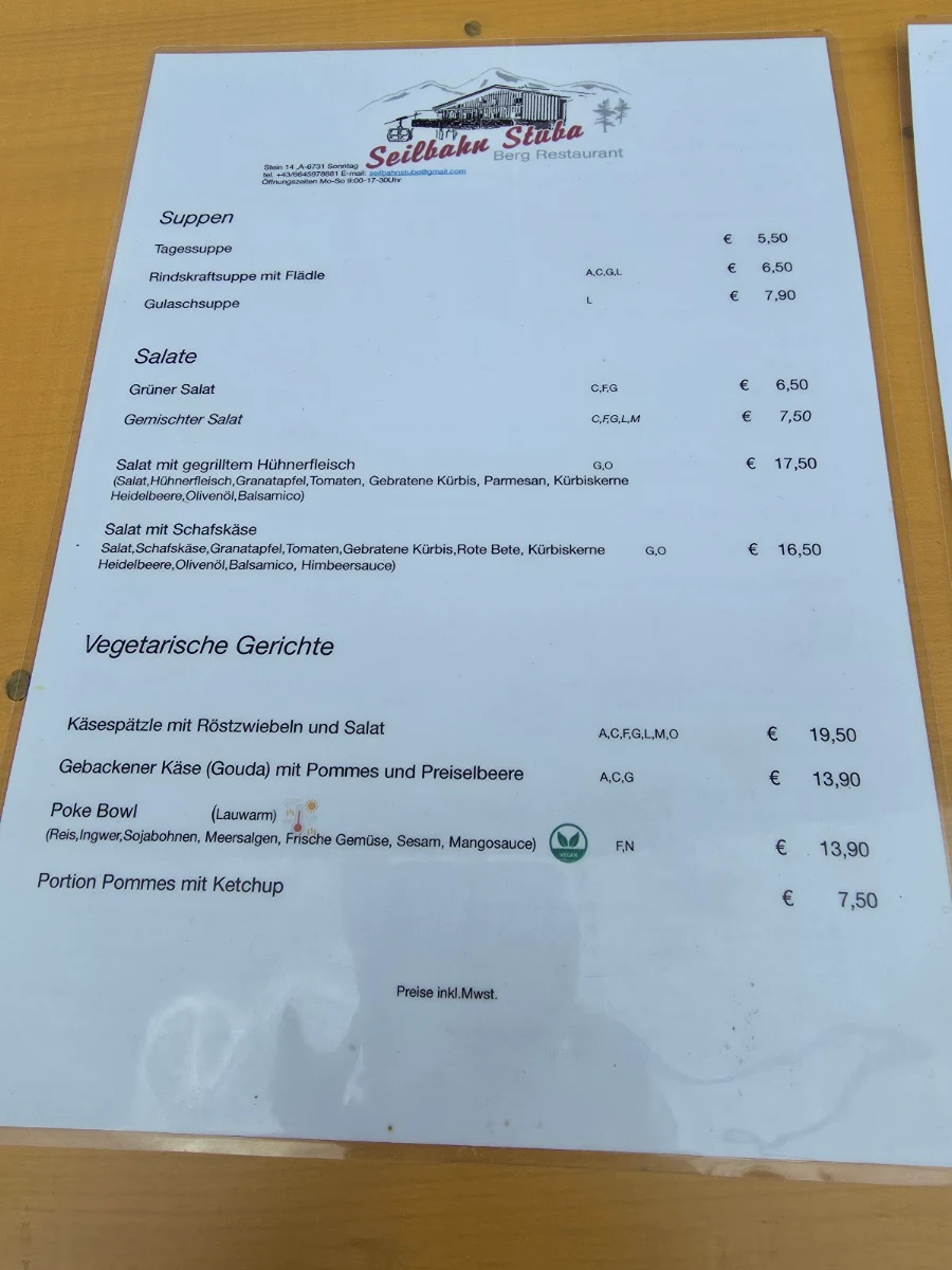 Speisekarte photo 1