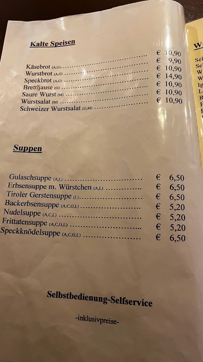 Speisekarte photo 2