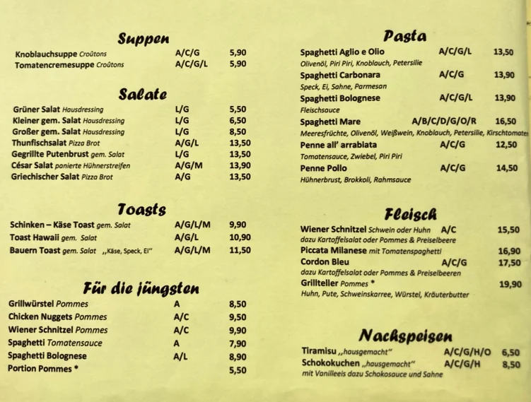 Speisekarte photo 2