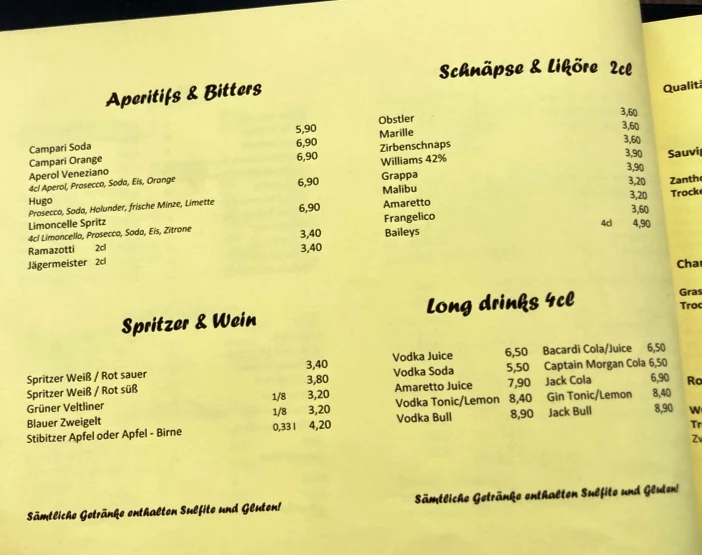 Speisekarte photo 5