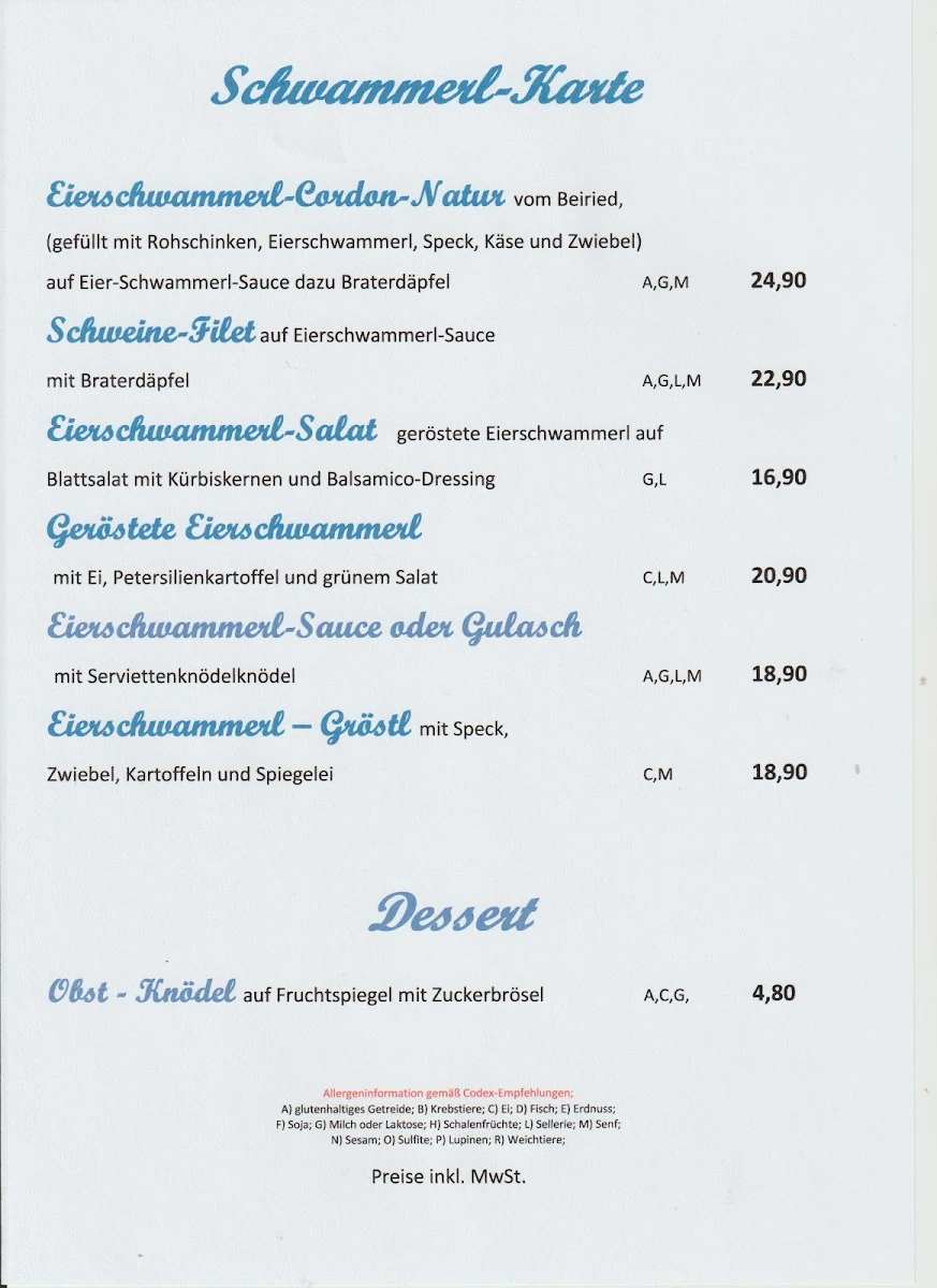 Speisekarte photo 1