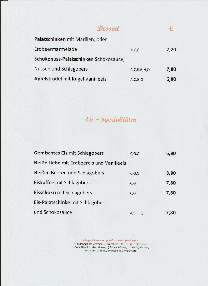 Speisekarte photo 5
