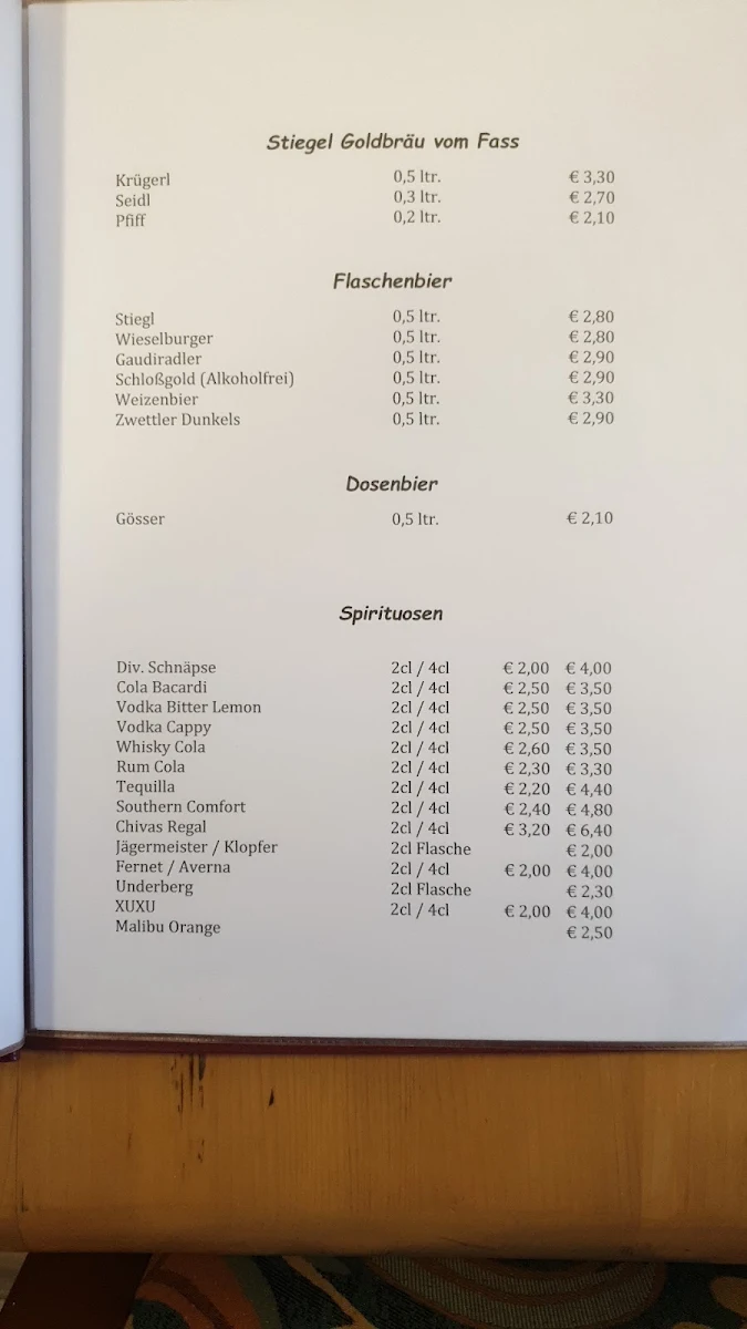 Speisekarte photo 2