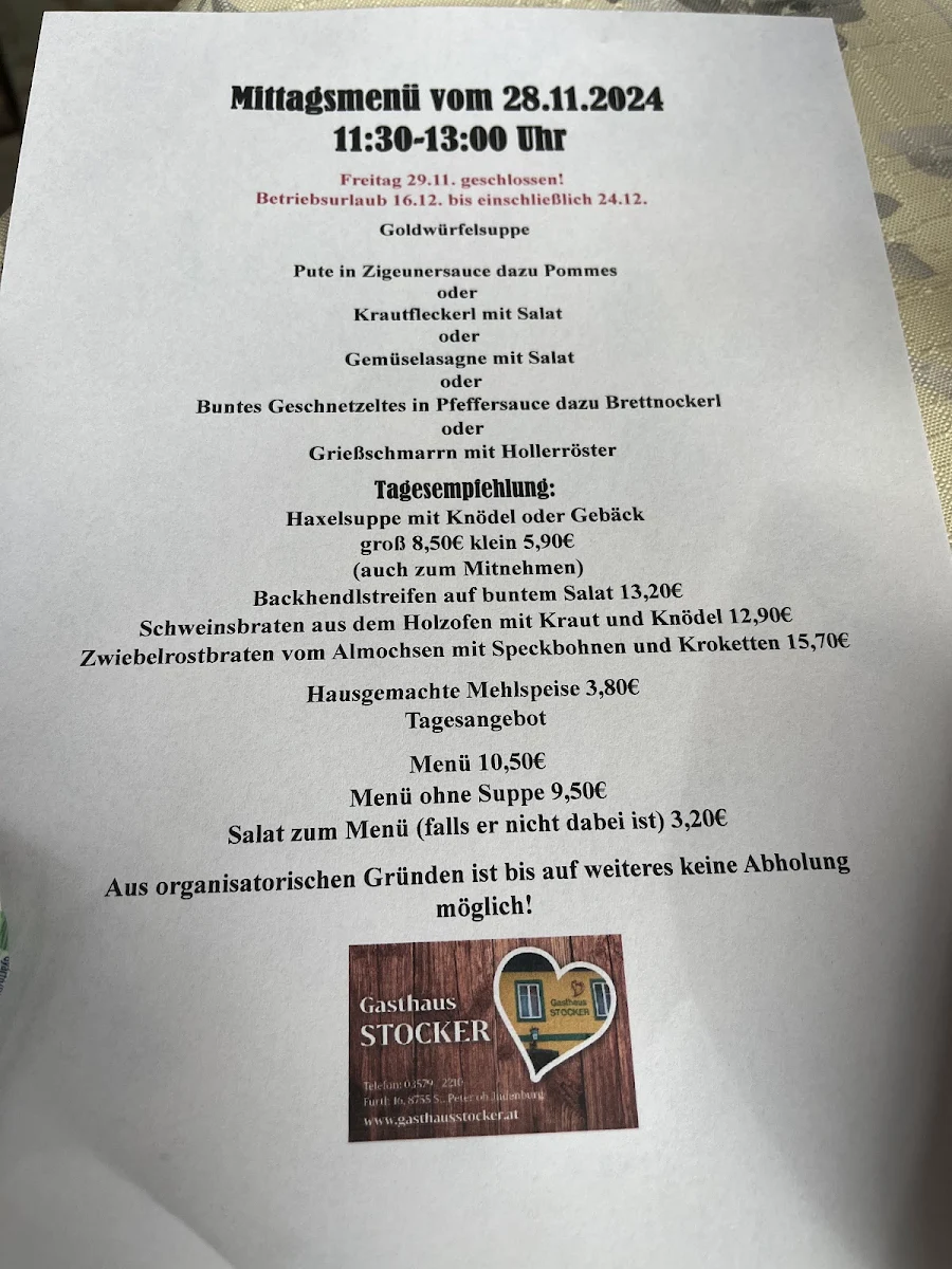 Speisekarte photo 2