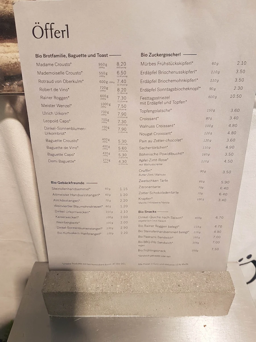 Speisekarte photo 6