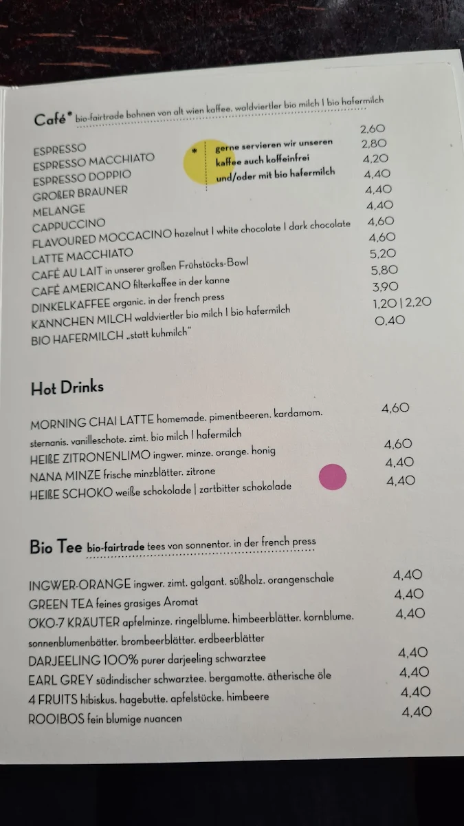Speisekarte photo 5