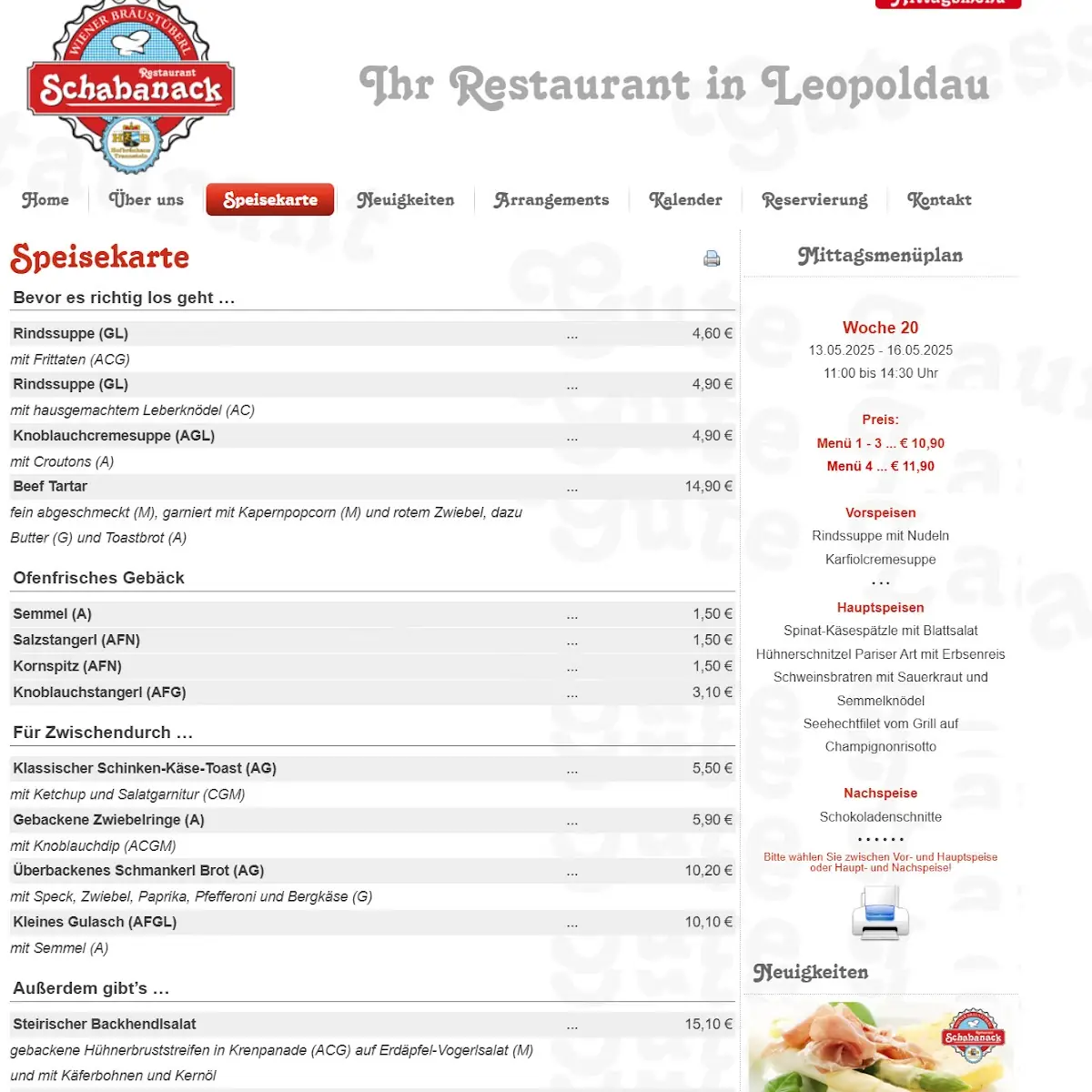 Speisekarte photo 5