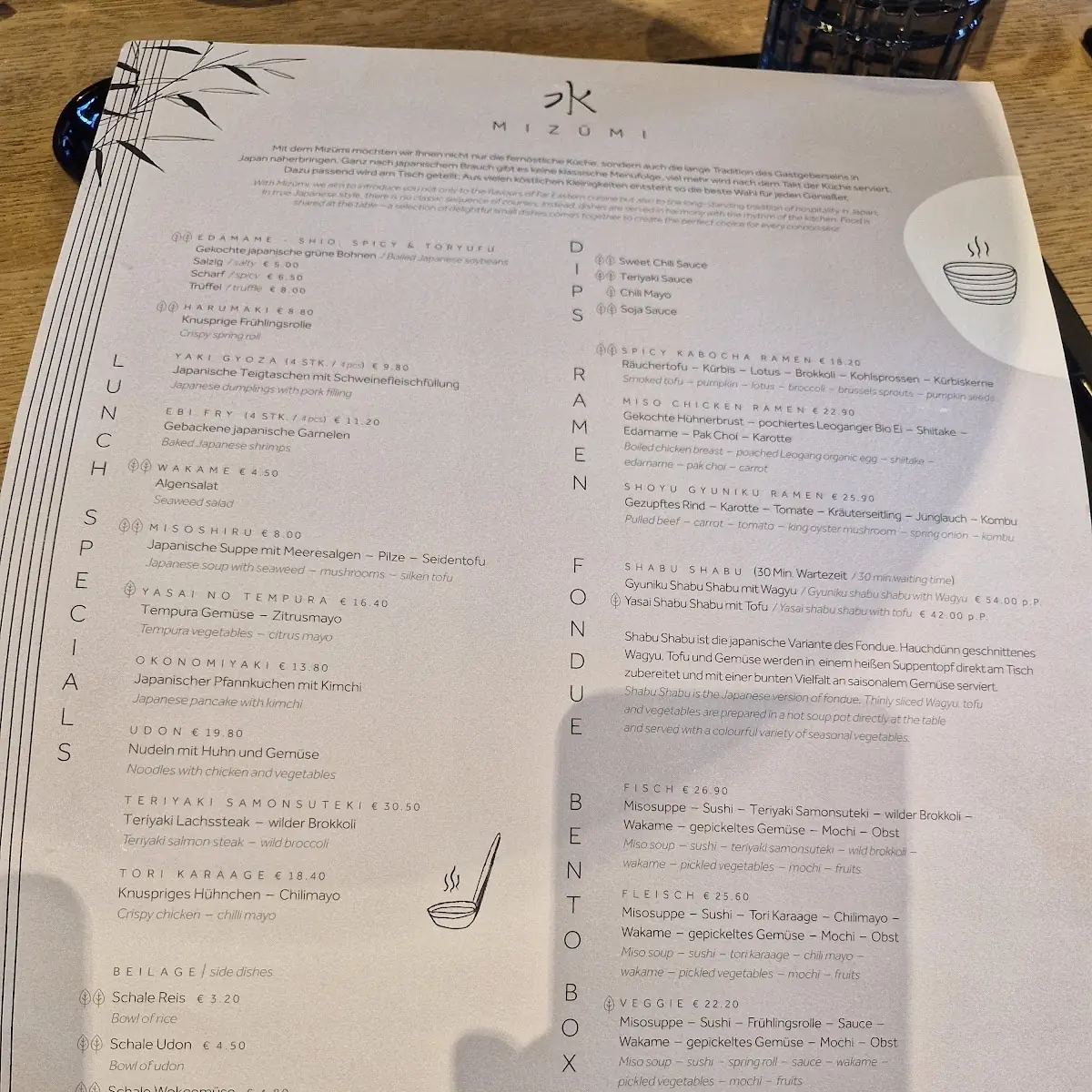 Speisekarte photo 1