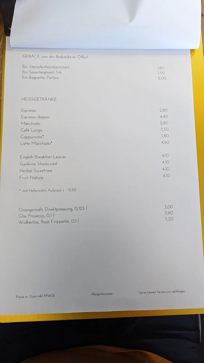 Speisekarte photo 2