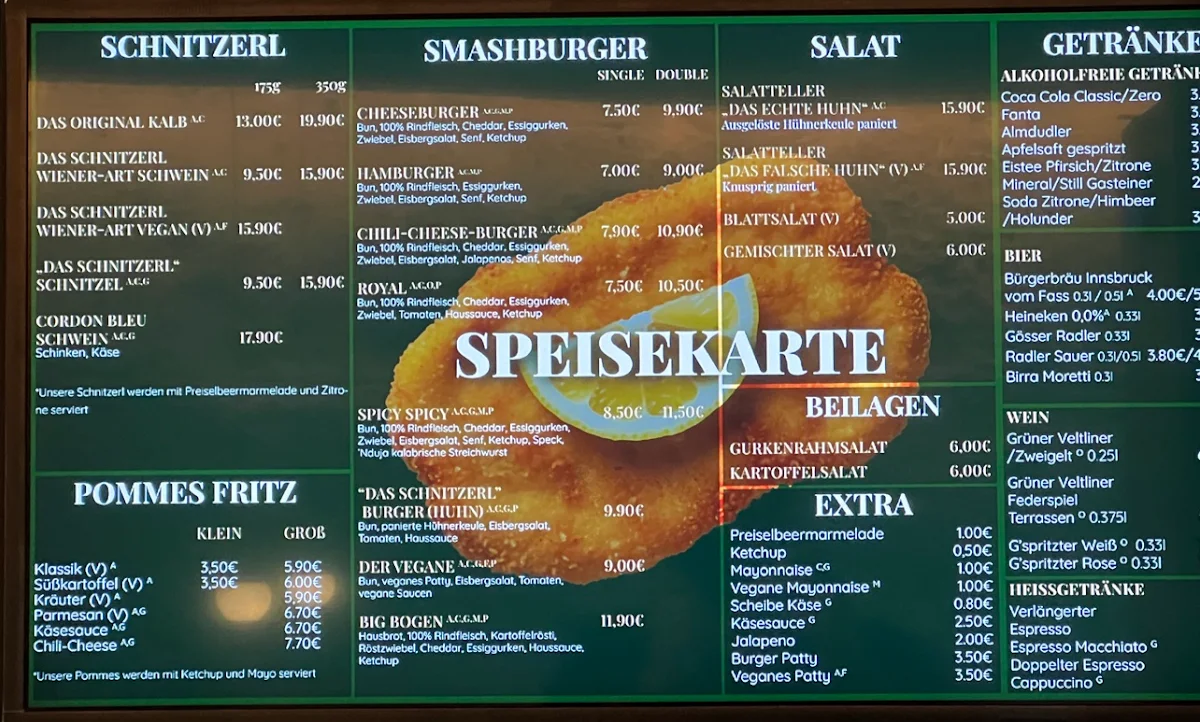 Speisekarte photo 1