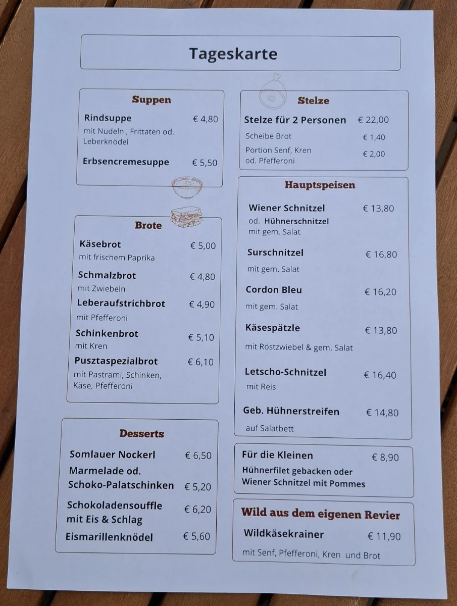 Speisekarte photo 1