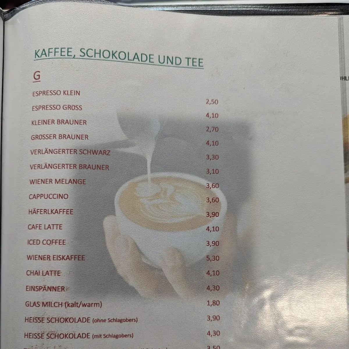Speisekarte photo 4