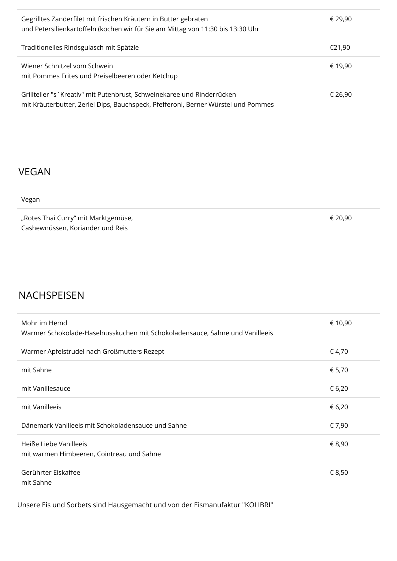 Speisekarte photo 3