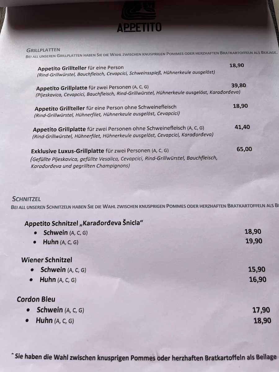 Speisekarte photo 4