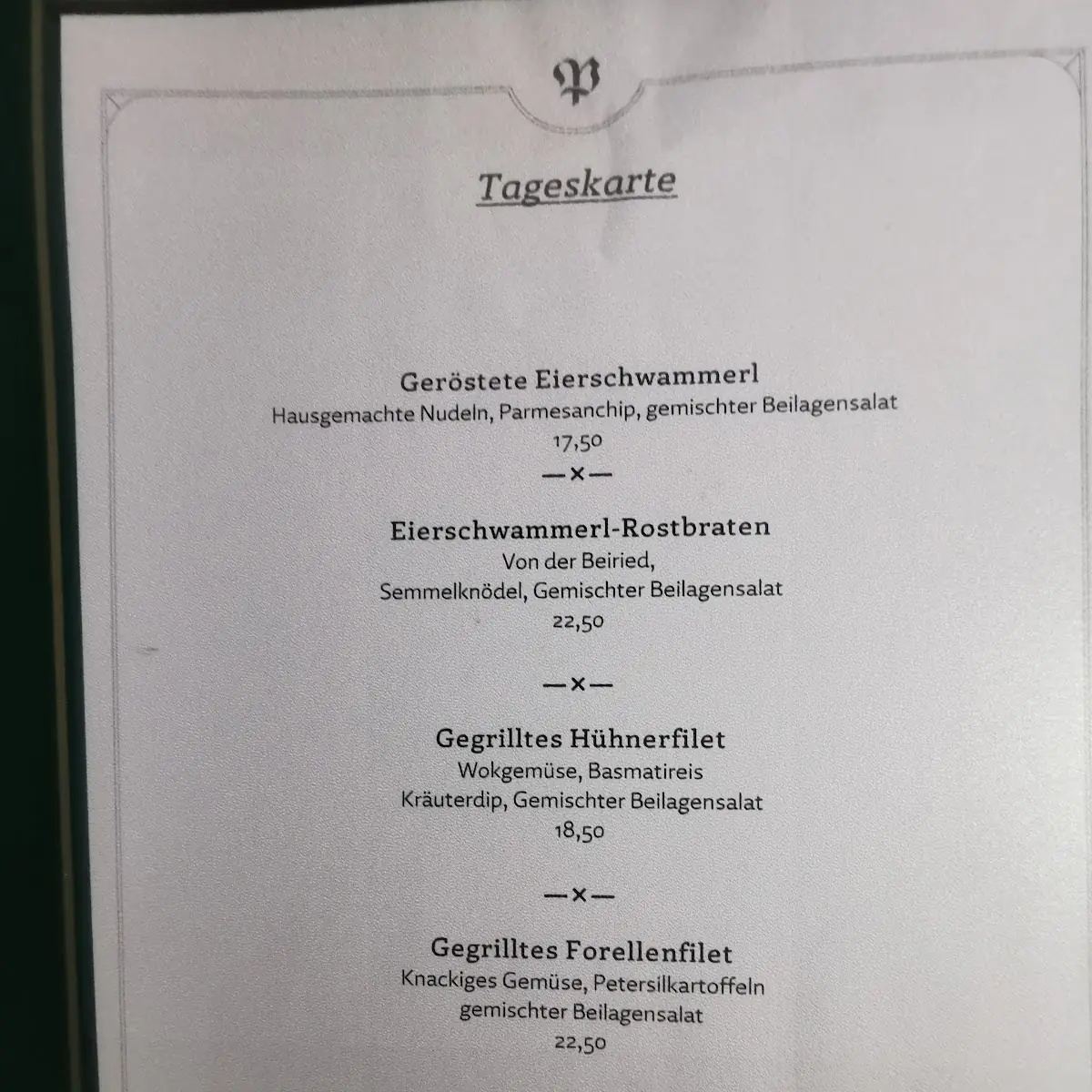 Speisekarte photo 1